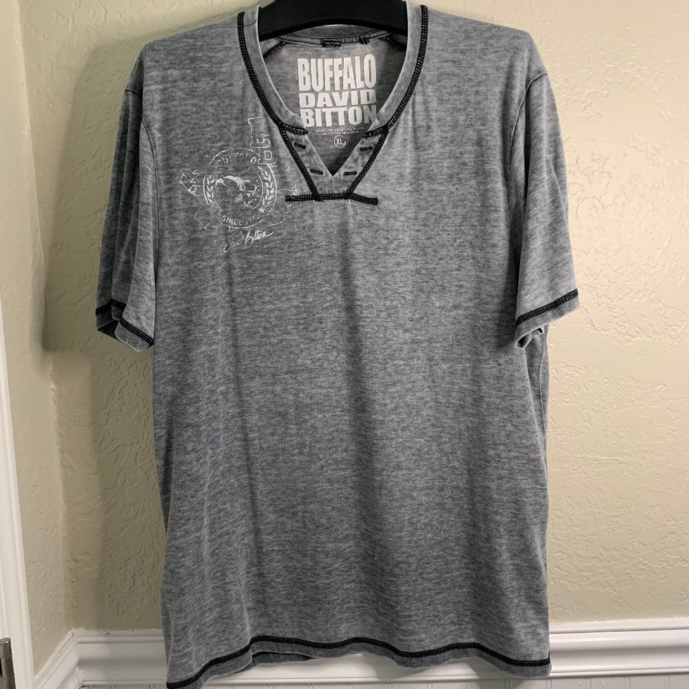 Buffalo David Bitton Gray short sleeved shirt XL